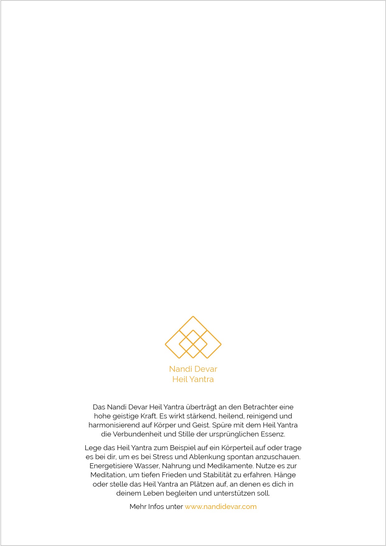 Heil Yantra Poster A4